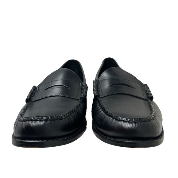 J Crew Camden Loafers Mens 10.5 Black Leather Sole Penny Preppy BJ009 main image 8